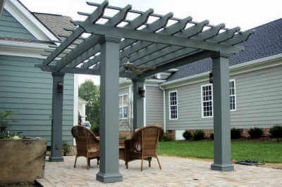 Fiberglass Pergola Square Columns #2